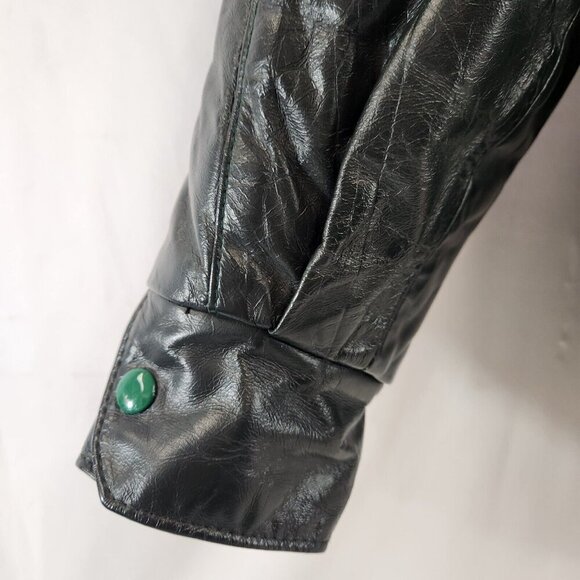 Vtg Car Club Canada Womens Bomber Jacket Packard Ocean West Leather Wool - Picture 7 of 16